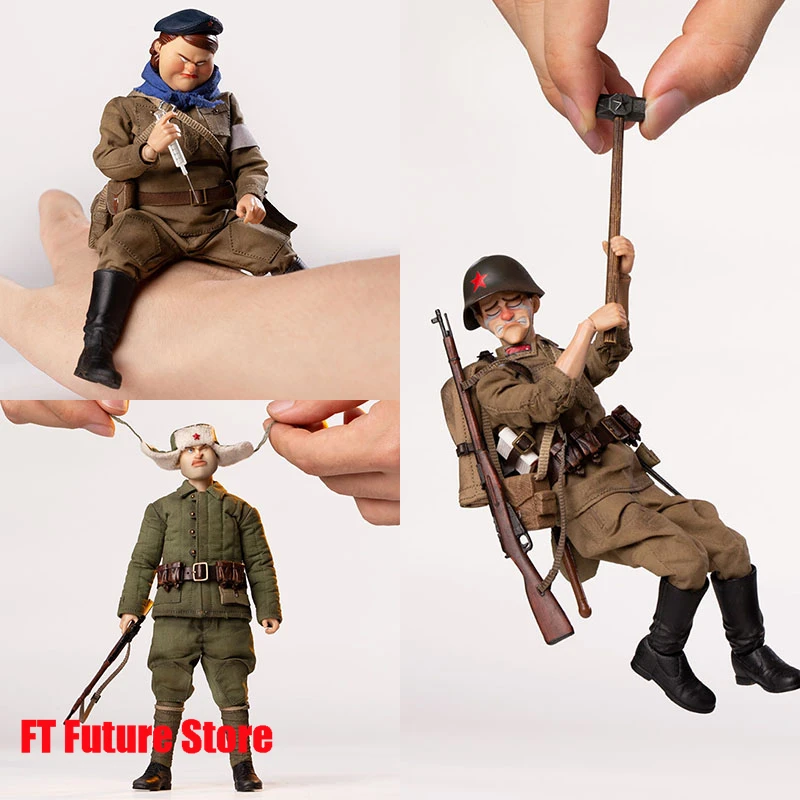 

POPTOYS 1/12 WWII Fat Sister Sniper Zhuang Anton Figure Model BGS020-BGS023 6'' Soldier Action Doll