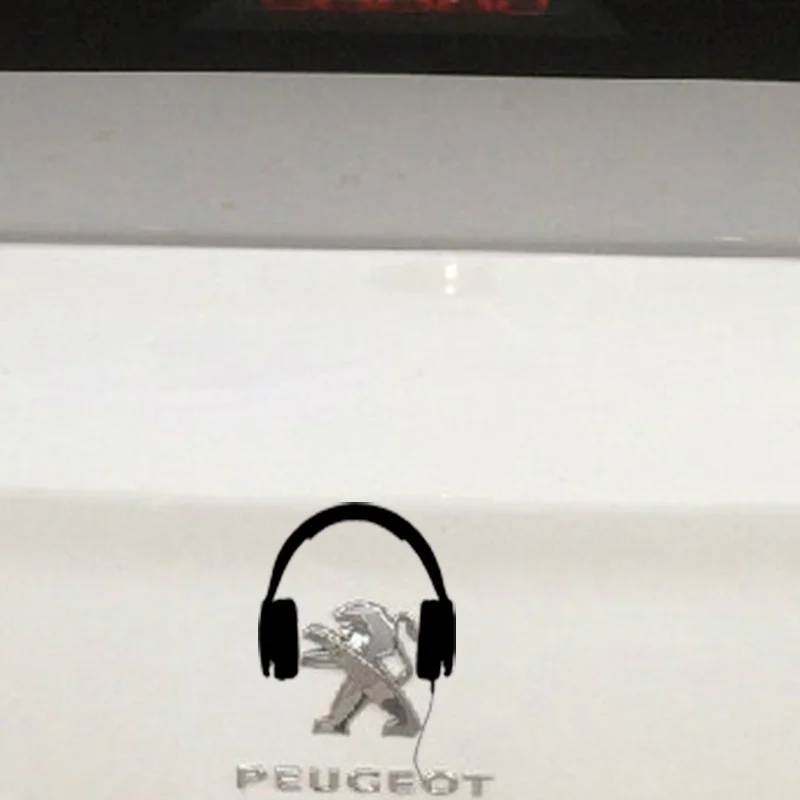 

Headset new warning computer stickers vinyl decal sticker