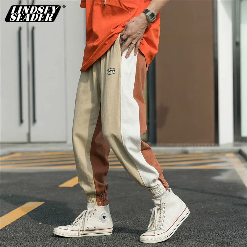 Линдси сидер Для мужчин брюки Повседневное s хип хоп мужские на улице в Корейском