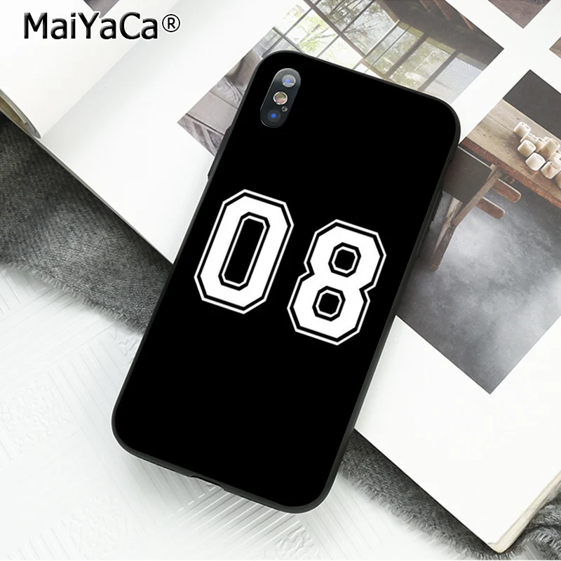 MaiYaCa счастливое число и буква чехол для телефона iphone 11 Pro 11Pro MAX 8 7 6S Plus X XS MAX 5 5S SE XR