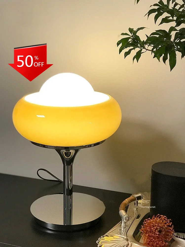

Modern Design Bauhaus MEBLO Table Lamp Space Age Vintage Desk Lights for Living/Model Room Bedside Lamp Background Study Baseus