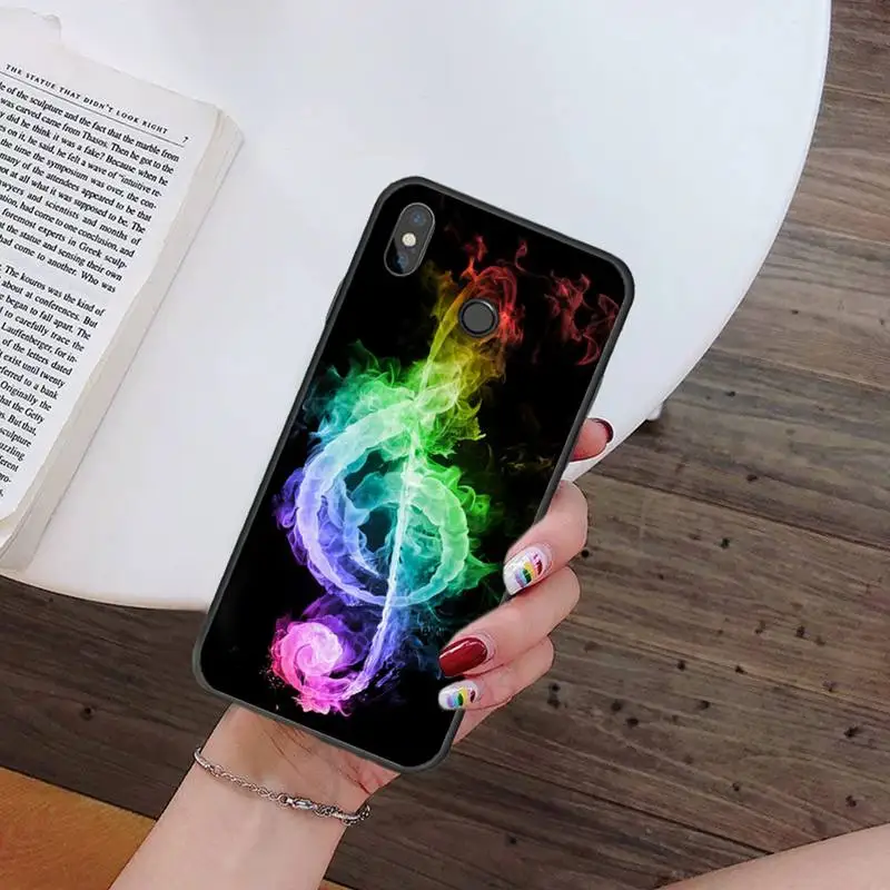 

Music Note fashion aesthetic colorful Phone Case For Xiaomi Redmi note 7 8 9 t k30 max3 9 s 10 pro lite