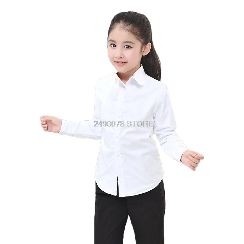 

Детская блузка из высококачественного хлопка для школьниц