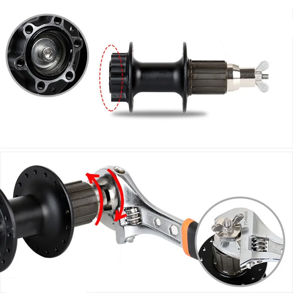 1 stücke mtb rennrad rad hub körper remover naben installieren schnell zerlegen entfernung werkzeug fahrrad edelstahl volle gewinde stange f
