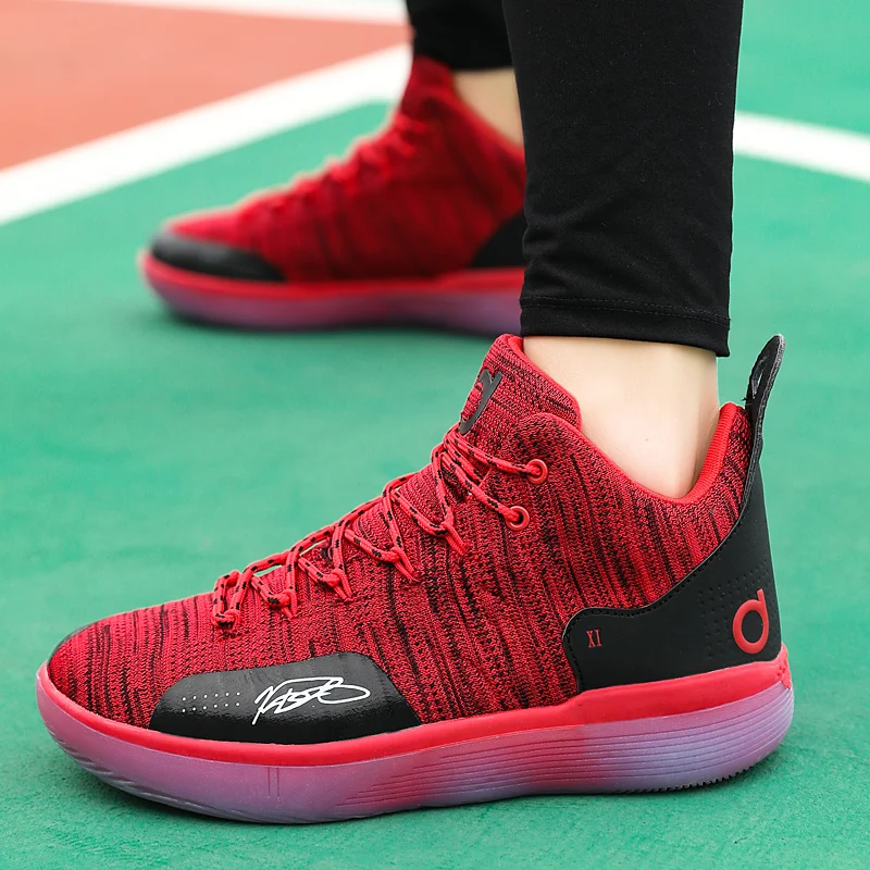 Мужская обувь Jordan для подростков Высокие сетчатые дышащие баскетбольные