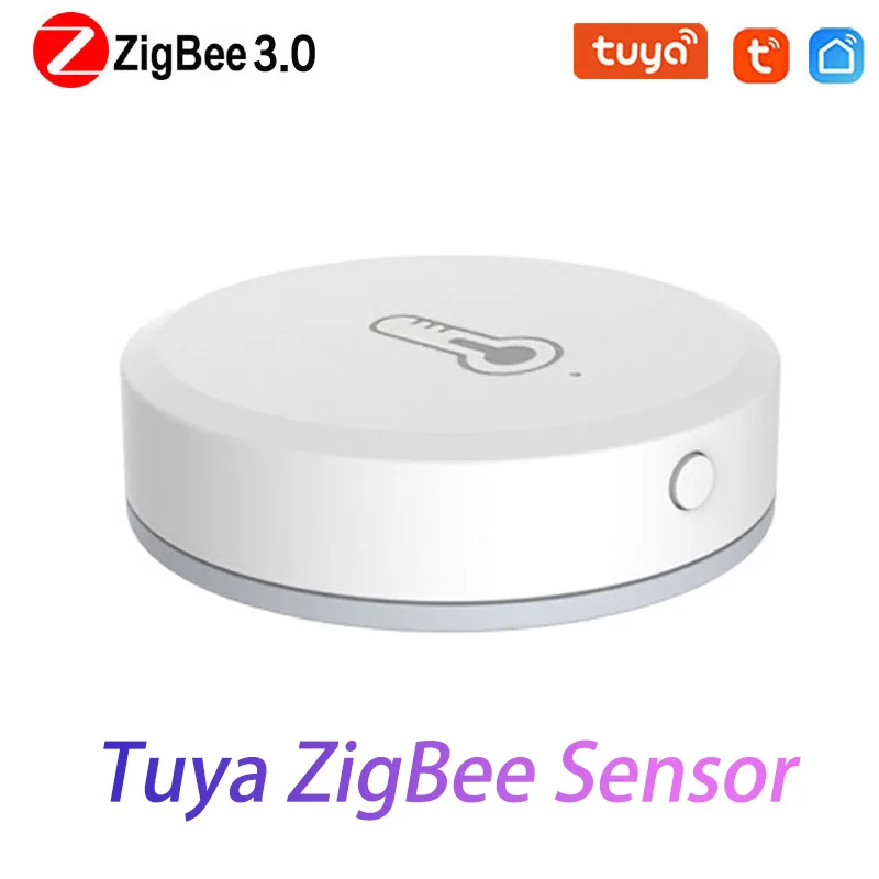 

Умный датчик температуры и влажности Tuya/SmartLife App ZigBee с концентратором Zigbee для домашней безопасности через Alexa Google Home Smart Home