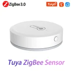 Умный датчик температуры и влажности TuyaSmartLife App ZigBee с концентратором Zigbee для домашней безопасности через Alexa Google Home Smart Home