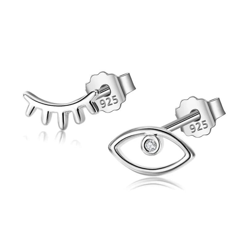 1Pair Silver Trusta 925 пробы серебро Для женщин ювелирные изделия крошечный 8 мм X 5 мм, для бровей, серьги-гвоздики, высокое качество, прекрасный подарок для девочек Дети Леди Г-жа DS210 - Окраска металла: 1Pair Silver