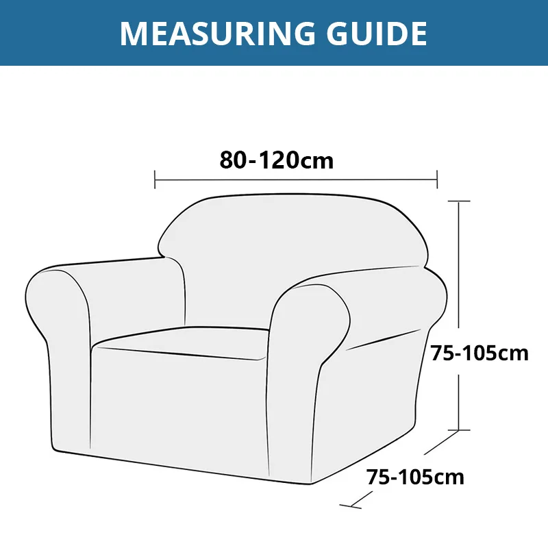 thick jacquard armchair cover elastic sofa cover for living room stretch furniture slipcover armchair 1 seat couch cover case free global shipping