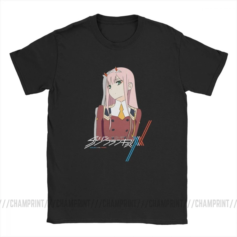 Футболка Darling In The Franxx Zero Two футболка с короткими рукавами из 100% хлопка милые