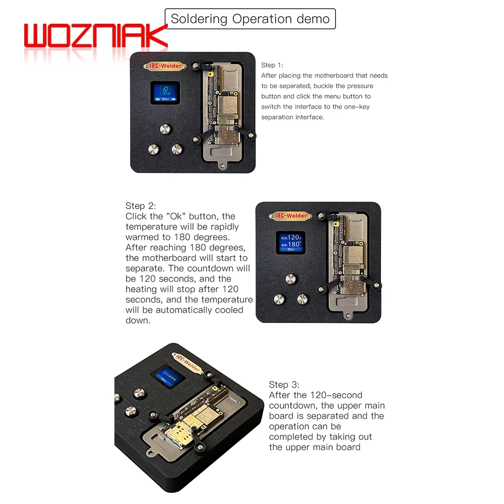I2C обогрев паяльная станция сварочный аппарат для телефона доска с двумя слоями