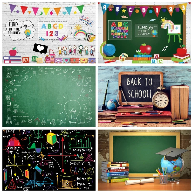 Фон для фотосъемки с мелом Yeele Back To School|Фон фотосъёмки| |