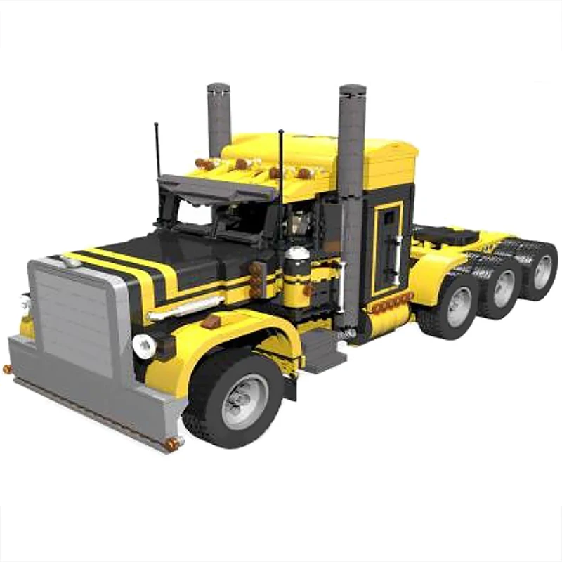 

Toys 1674 PCS MOC High-TechSemi Truck Rear Wheel Drive Car Building Blocks Modular Transportation Vehicles Block Model