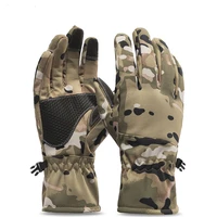 winter camouflage hunting warm non slip fishing gloves waterproof touch screen ski camping gloves