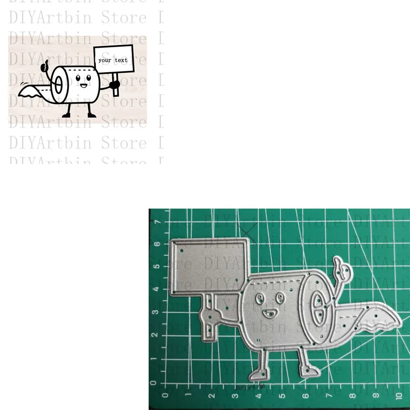 Туалетная бумага большой размер трафарет для вырезания тиснение бумажная карта