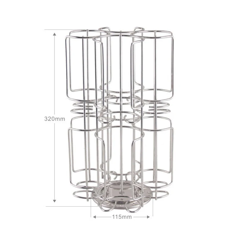 Вращающийся держатель для капсул кофе на 64 чашки стеллаж хранения подставок