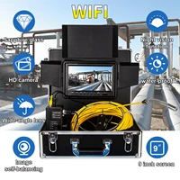 wp90f pipe inspection camera system drain sewer pipeline 23mm industrial endoscope 9inch plumbing snake 1200 tvl support wifi