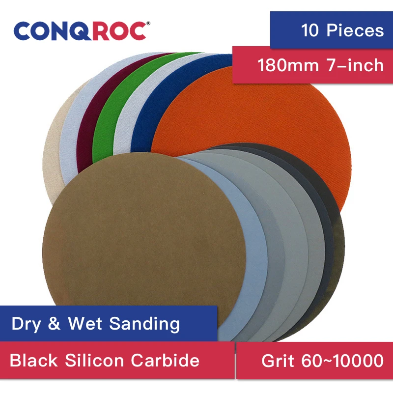 10 шт. водонепроницаемые шлифовальные диски 180 мм 7 дюймов | Инструменты