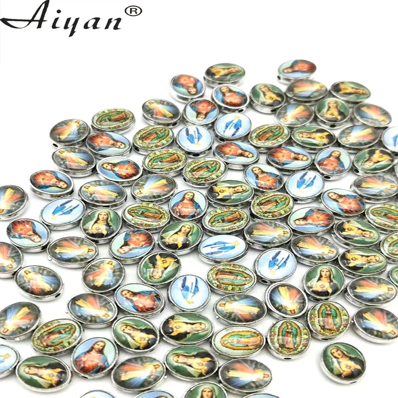 Бусины Овальные двусторонние из масляного сплава с множеством прямых отверстий