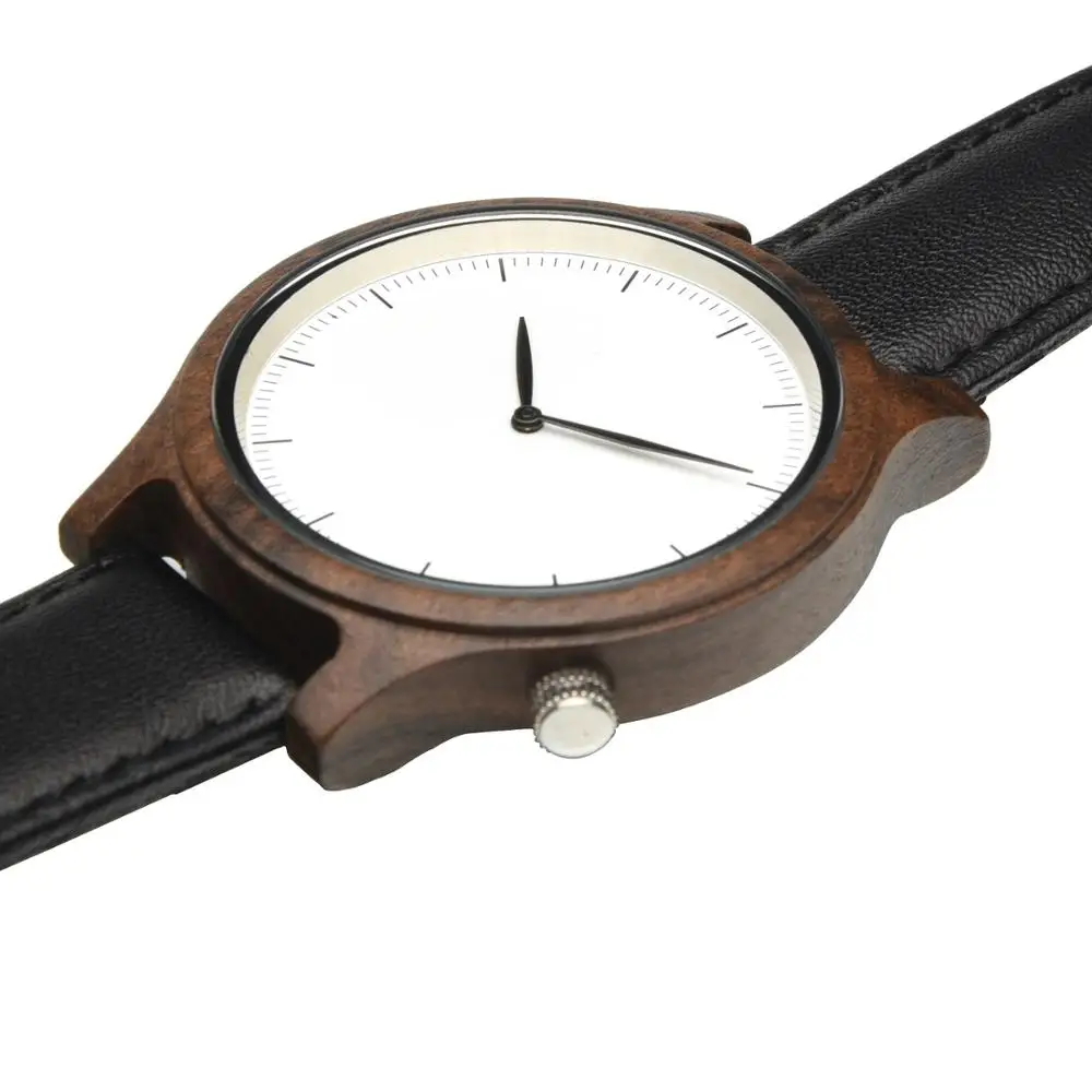 Деревянные часы для пар с гравировкой деревянного кожаного ремешка лучший