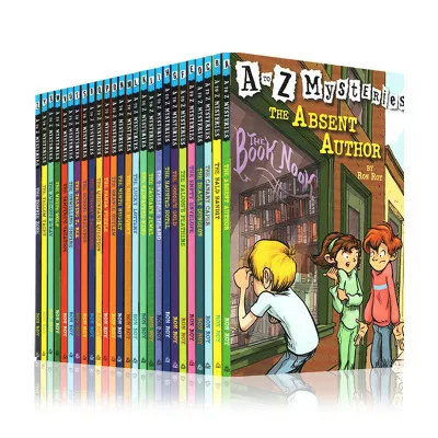 26 Books A to Z Mysteries Develop kid reading habit Children's Literature Extracurricular Book of Detective Novels evening read