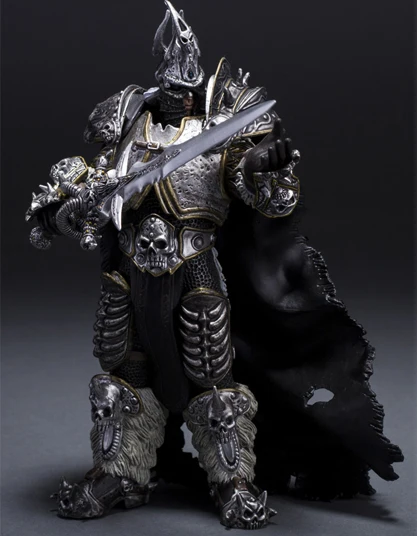 Lich King 1 WOW Сильвана Ветрокрылая стрельба из лука королева вор рыцарь серии ПВХ аниме фигурка для фанатов подарок на день рождения детей - Цвет: Lich King 1