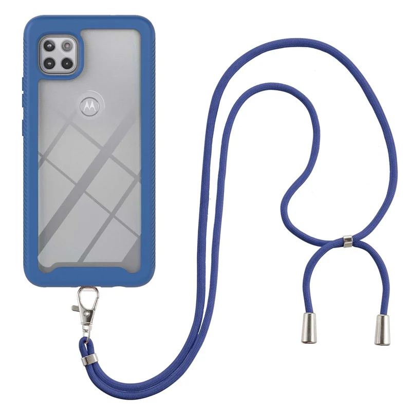 

Necklace Strap Lanyard Phone Case For Motorola Moto G9 Play E7 Plus G9 Power One 5G Ace Shockproof Cases 3 in 1 Back Cover Funda