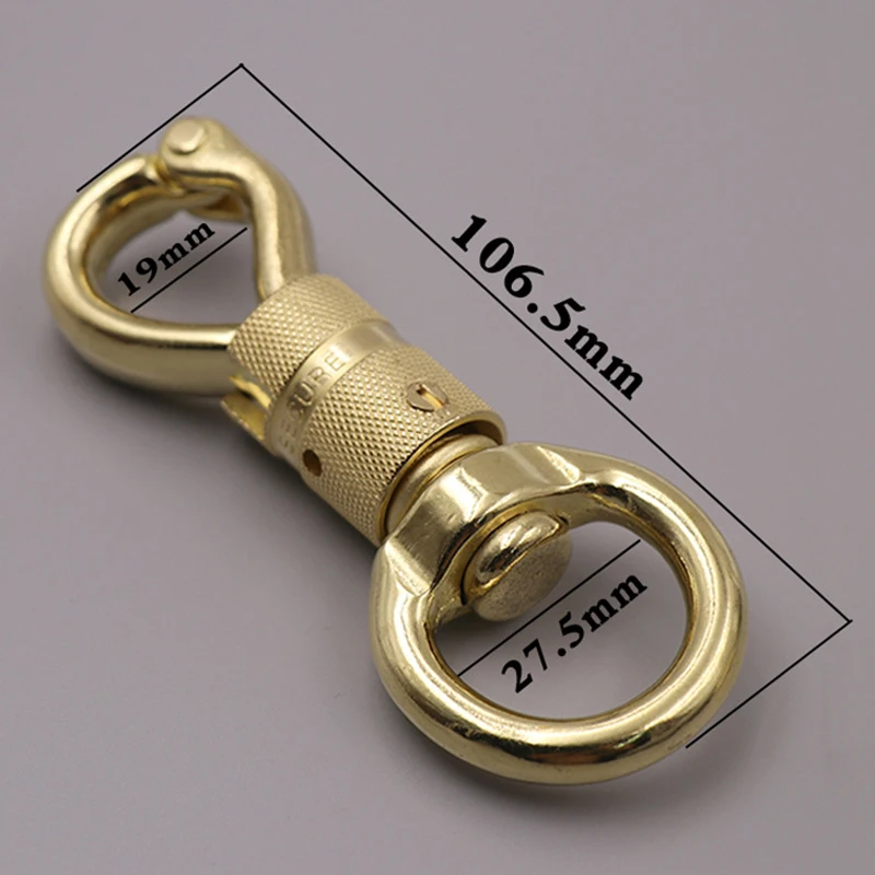 Большая латунная пряжка для кемпинга Спортивная подвесная Пряжка Открытый EDC