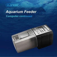 digital lcd timing automatic fish feeder intelligent fish feed goldfish bowl feeder turtle mini feeding tank