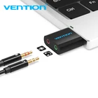 Vention USB звуковая карта USB аудио интерфейс внешний 3,5 мм микрофонный аудио адаптер Звуковая карта для ноутбука PS4 гарнитура звуковая карта