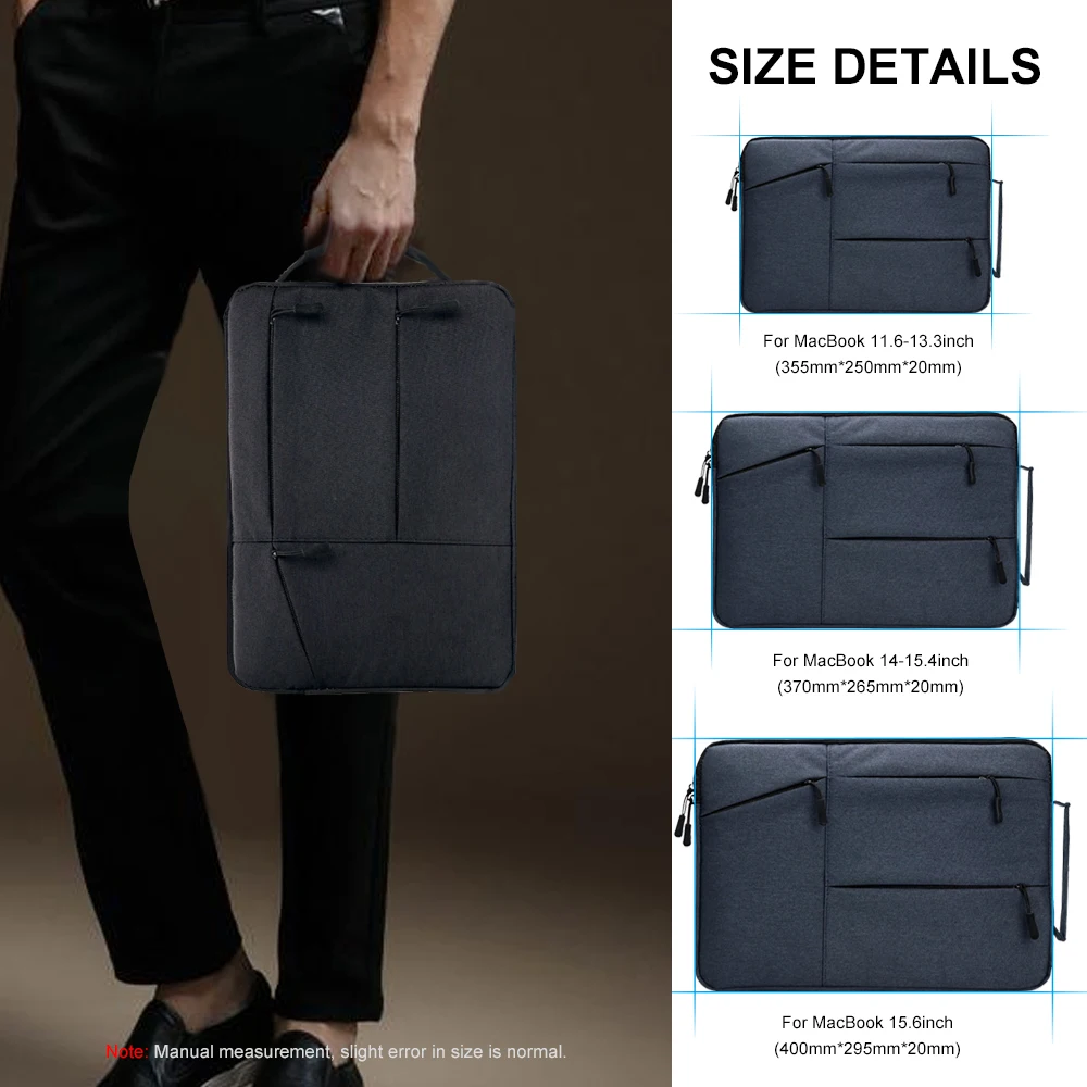 

Laptop Sleeve Bag For Macbook Pro Mac Book Air 11 12 13 13.3 14 15 15.4 15.6 16 inch Xiaomi Mi HP Asus Notebook Case Cover 2020