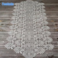 modern lace white water soluble embroidery bed table runner cloth cover flag dining tea tablecloth christmas wedding decor