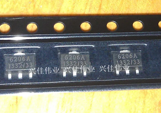 Оригинальный Новый 5 шт./ME6206A33PG XC6206P332PR 6206a 3. 3V SOT 89|Транзисторы| |
