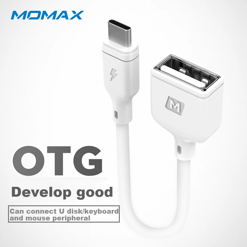 MOMAX DF2 USB C адаптер (usb c 15 см) 480 Мбит/с высокоскоростное подключение usb соединение