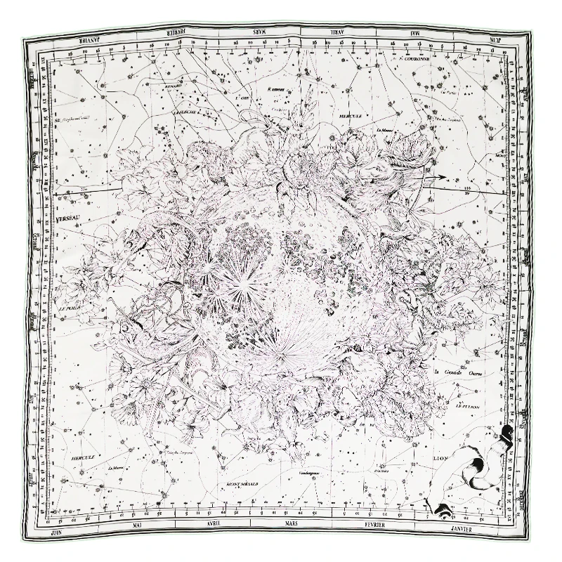 

2021 Charming Print 100% Silk Scarf Shawl Women Fashion Scarves Wraps