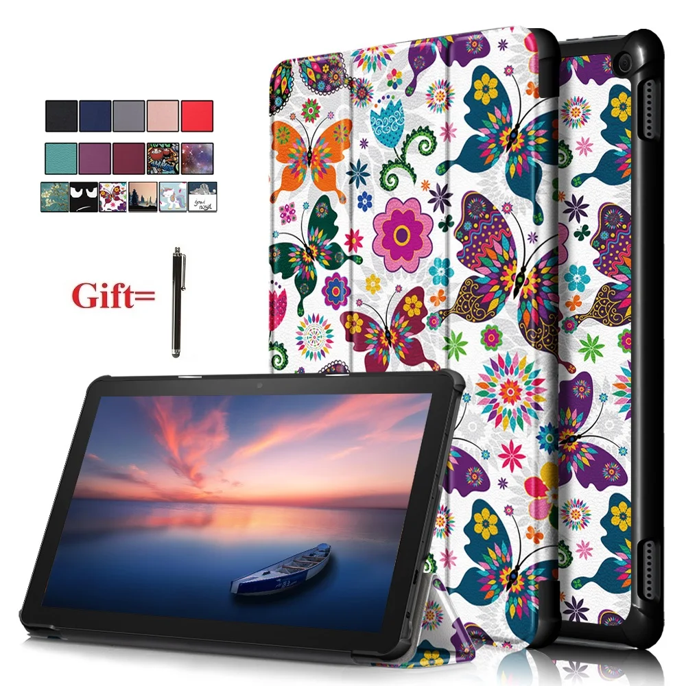 

For Amazon Kindle Fire HD 10 2021 Protective Cover Shell Kindle HD 10 HD10 Plus Tablet Tri-fold protective Cover Magnetic Funda