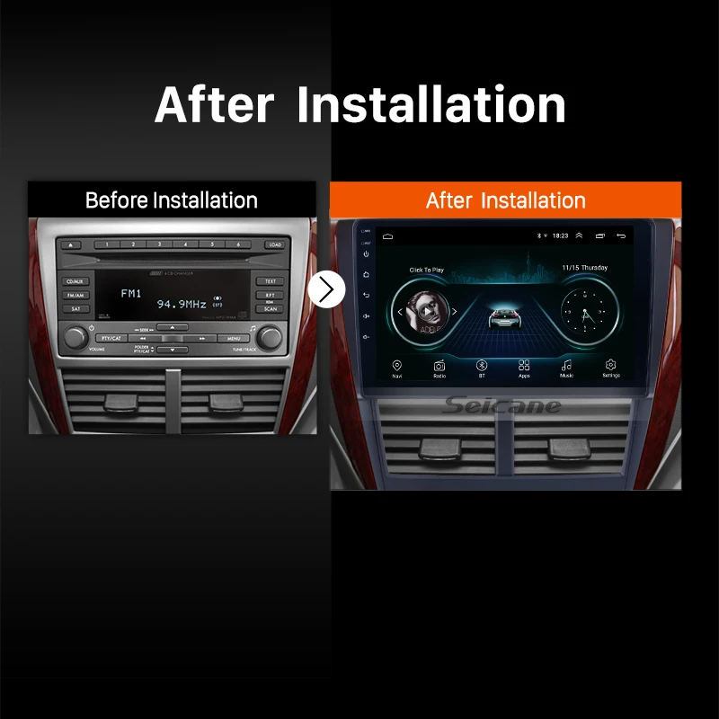 Автомагнитола Seicane 9 дюймов Android 8 1 для Subaru Forester 2008 2009 2010 2011 2012 сенсорный экран