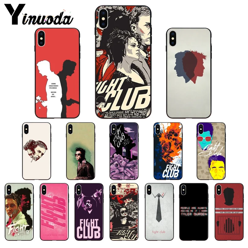 Yinuoda фильм бой клуб рукоделие принт рисунок телефон чехол оболочка для iPhone 8 7 6 6S Plus 5 5S SE XR X XS MAX Coque Shell