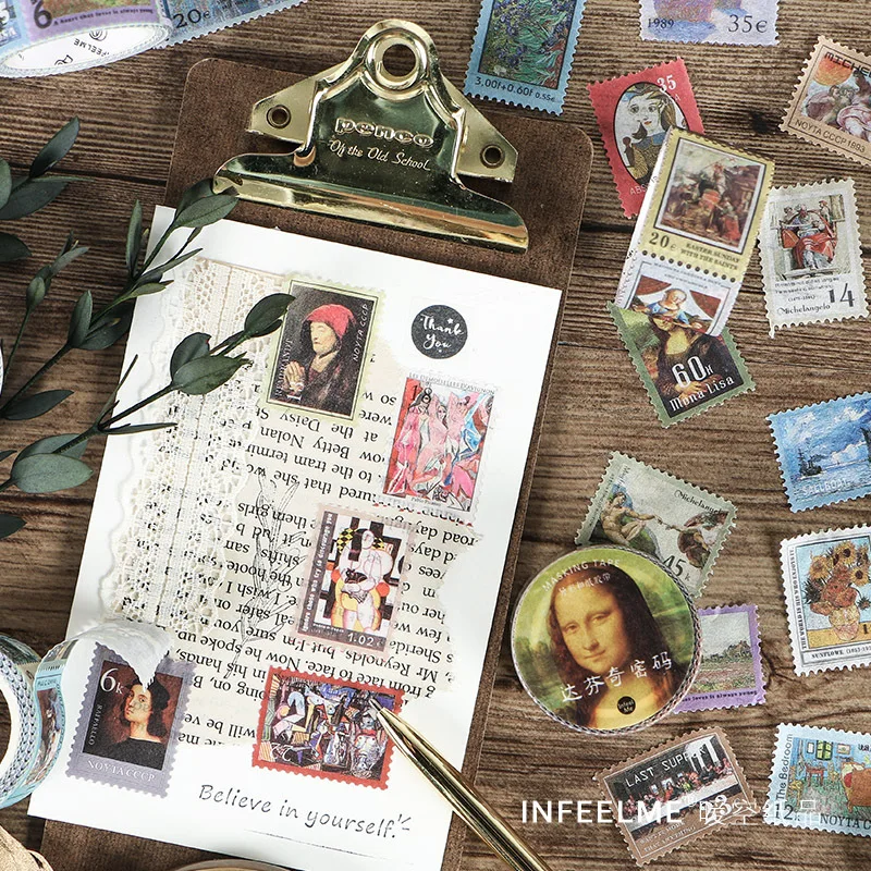 Infeel. me печать высечка васи лента всемирно известная картина креативная ручная