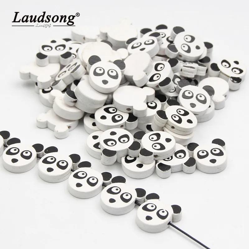 30 шт. деревянные бусины в стиле панды разделитель для бисера ювелирные изделия