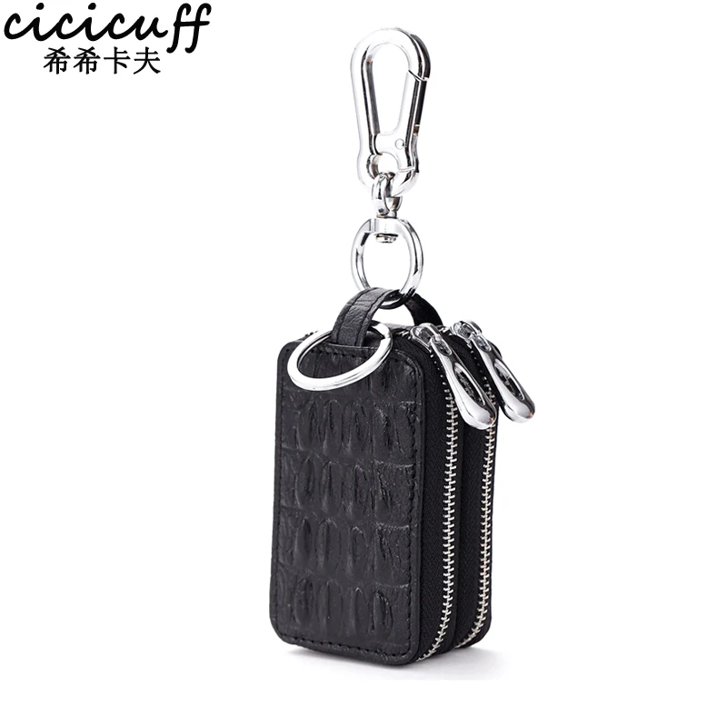 Брендовый держатель для ключей из натуральной кожи кошелек мужчин крокодиловый