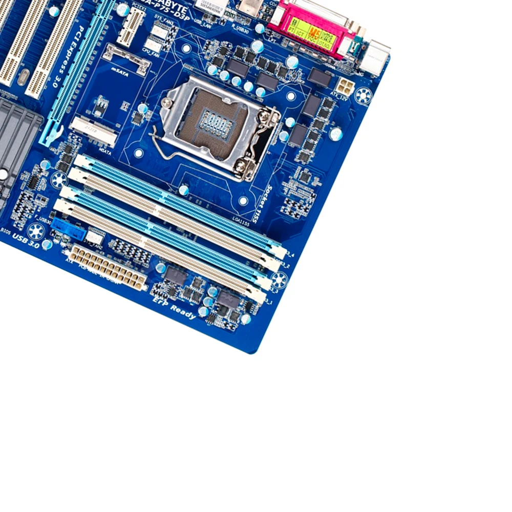 Gigabyte GA-P75-D3P рабочего Материнская плата P75-D3P B75 LGA 1155 Core i7 i5 i3 DDR3 32G SATA3 USB3.0 блок