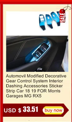 Automovil модифицированное декоративное снаряжение, система управления, интерьер, Лихи, аксессуары, наклейка, полоса автомобиля 18 19 для Morris garaves MG RX5