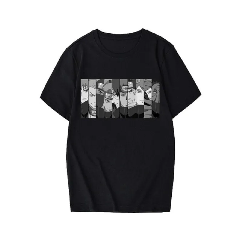 Аниме футболка акатсуки для мужчин принт с героями мультфильмов Kawaii как у героя