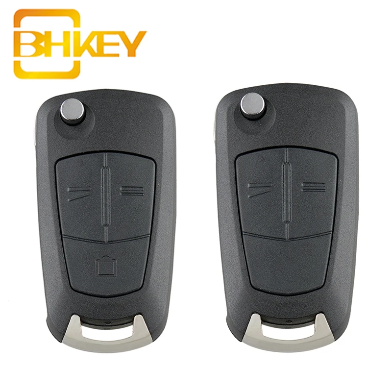 Чехол брелок BHKEY для Opel 2/3 кнопки Vauxhall Astra H Corsa D Vectra C Zafira Signum|Ключ от авто| |
