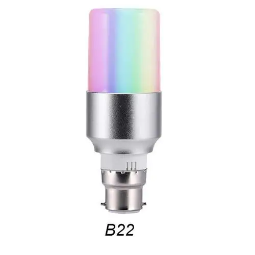 E27/B22/E14 WiFi умный светильник RGB многоцветный 6 Вт затемняющий светодиодный светильник совместим с Alexa Google home управление через приложение smart life - Комплект: B22