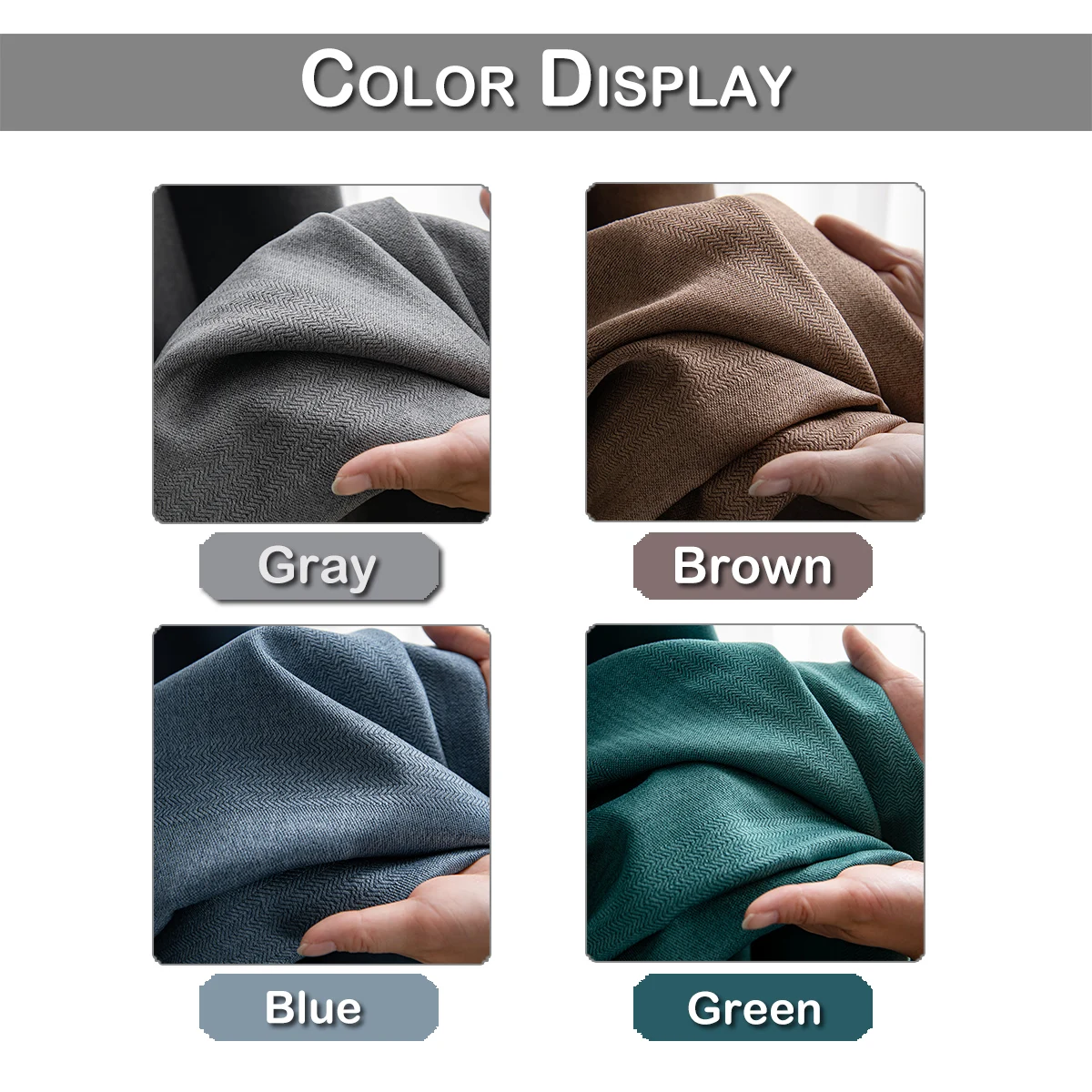 Шторы блэкаут льняные однотонные современные занавески с полным затенением