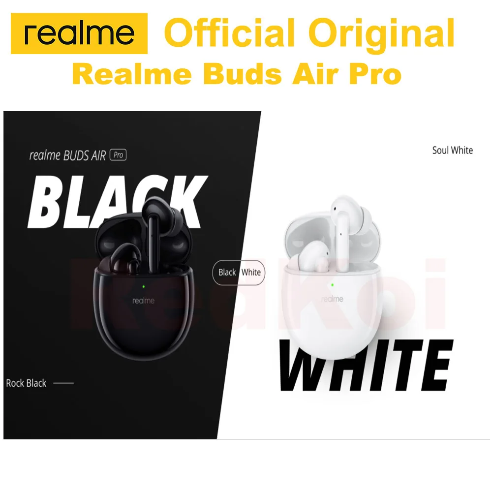 

Realme Buds Air Pro RMA210 35dB ANC+ENC Original OPPO Realme Buds Air Pro 2020 Earbuds True Wireless Bluetooth Earphones AAC SBC
