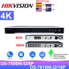 Hikvision NVR 8CH DS-7608NI-I28P 16CH DS-7616NI-I216P PoE 12MP CCTV система видеонаблюдения сетевой видеорегистратор