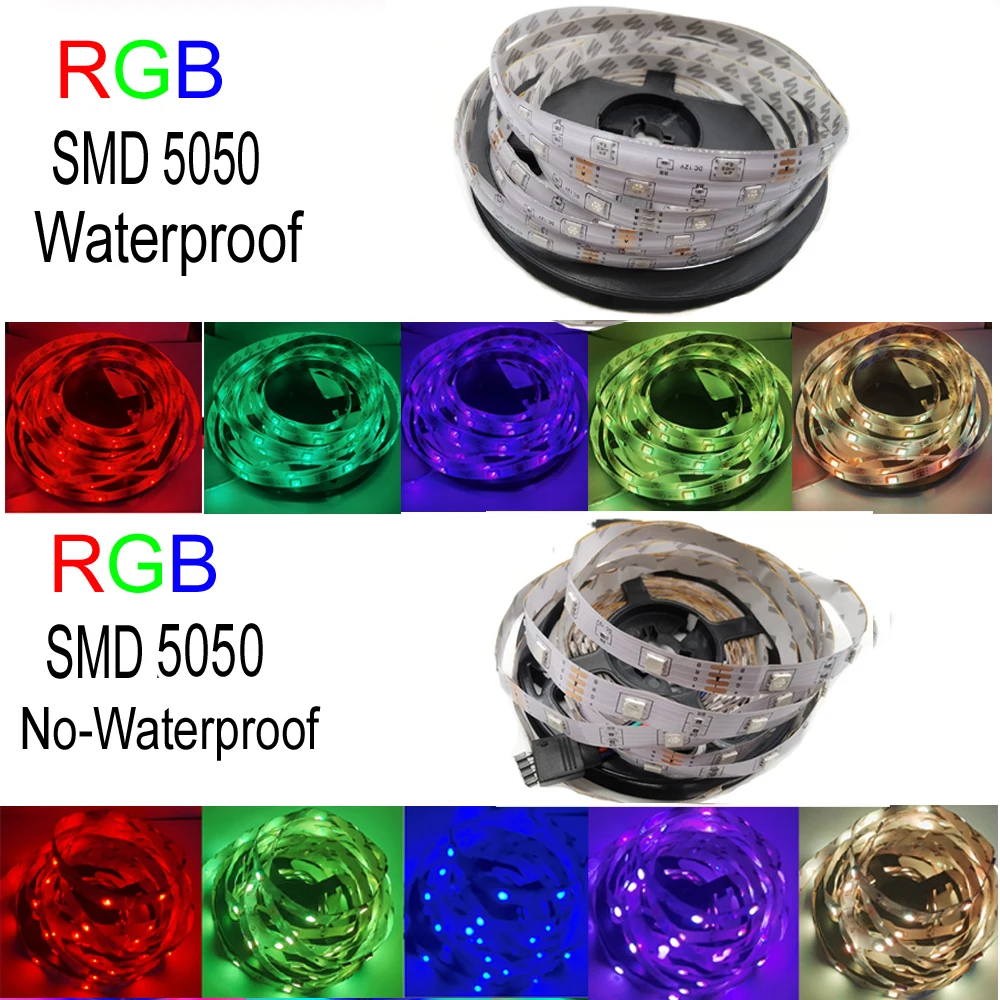 Новая Bluetooth-совместимая Светодиодная лента 5050 RGB SMD 2835 гибкая 5 м 10 15 Диодная с